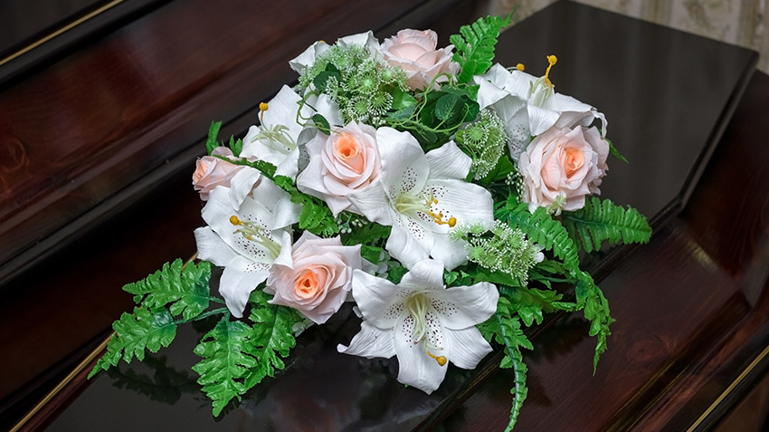 Flowers for Funeral Coffins