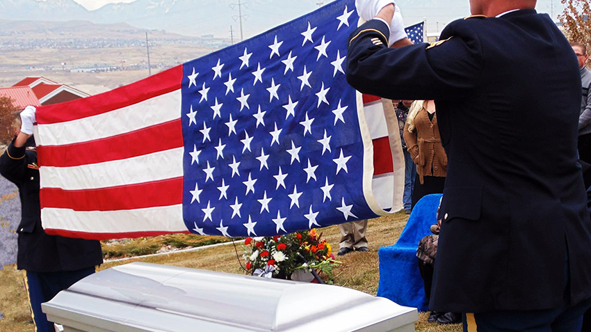 Burial Ceremony for a Veteran
